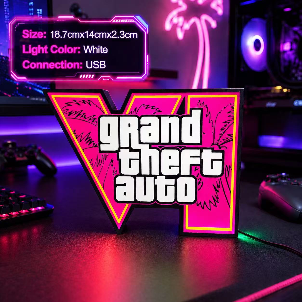 2026 Neue GTA 6 Horizon Ambien – Desk Setup Lamp Bewertung und Preis
