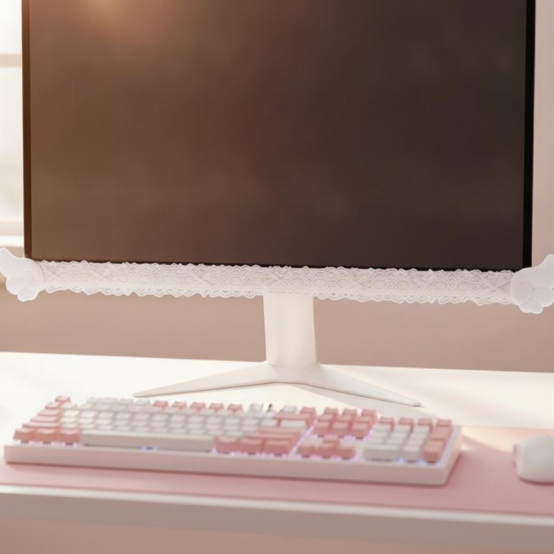 Bunte Spitzen-Monitorabdeckung – Setup Desk Monitor Bewertung und Preis
