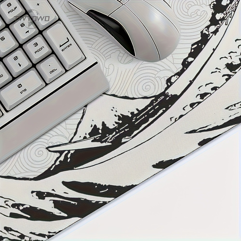 Schwarz-weiße Wave Art XXL Sch – Desk Setup Pc And Laptop Bewertung und Preis